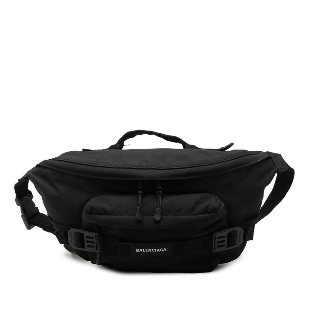 Balenciaga Army Belt Bag Body Black Polyamide